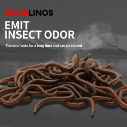 10pcs-50pcs 7cm/9cm Lifelike Red Worm Fishing Soft Lure Earthworm Ice Winter Fishing Silicone Artificial Fishing Bait