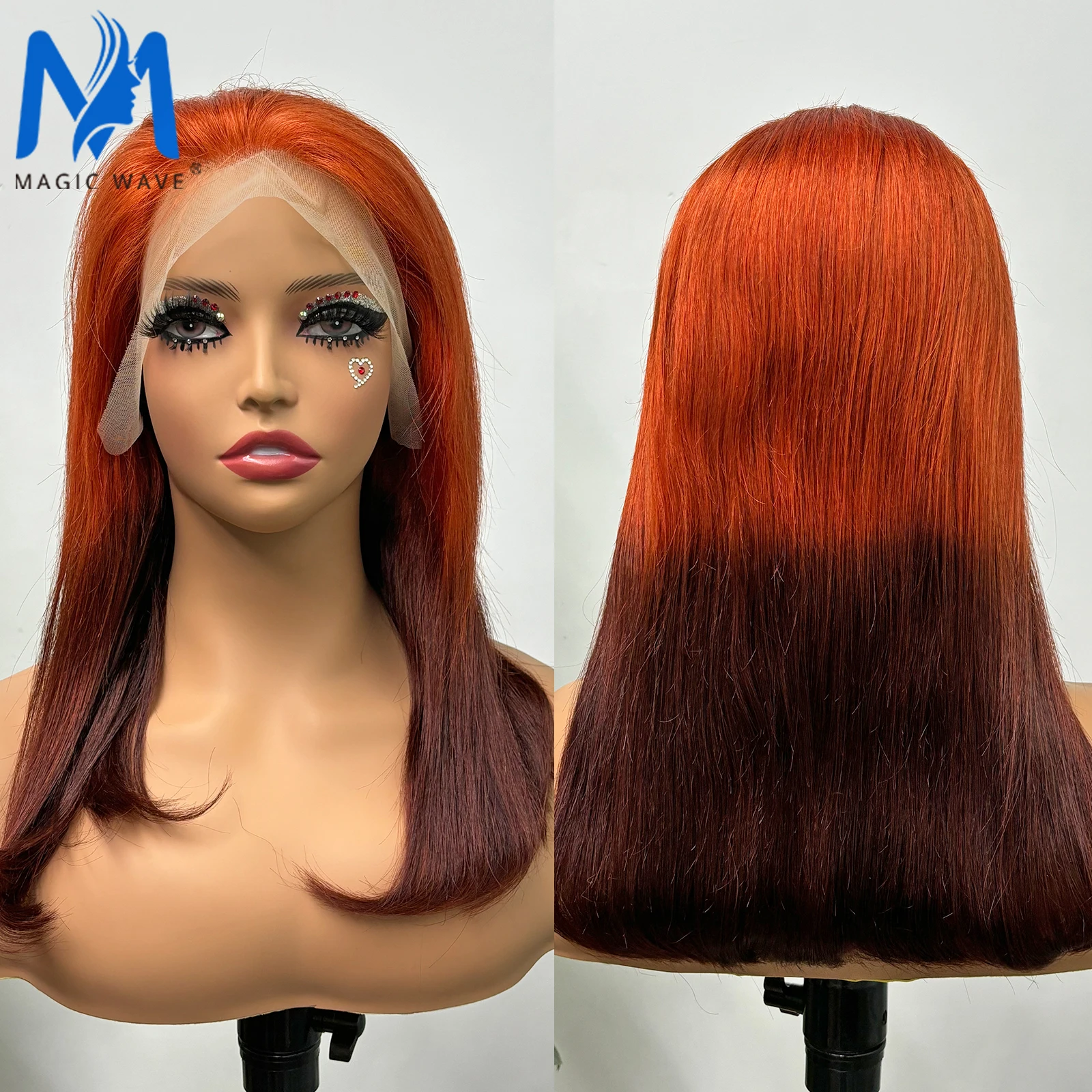 Perruque Bob Lace Wig Remy naturelle brésilienne, cheveux lisses, 10-16 pouces, 13x4, densité 200%, pour femmes africaines