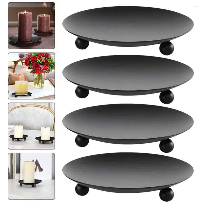 

Metal Candle Holder with Iron Plate Base Perfect for Home Decor Craft Projects Artisan Gifts and Wedding Celebrations Enhances