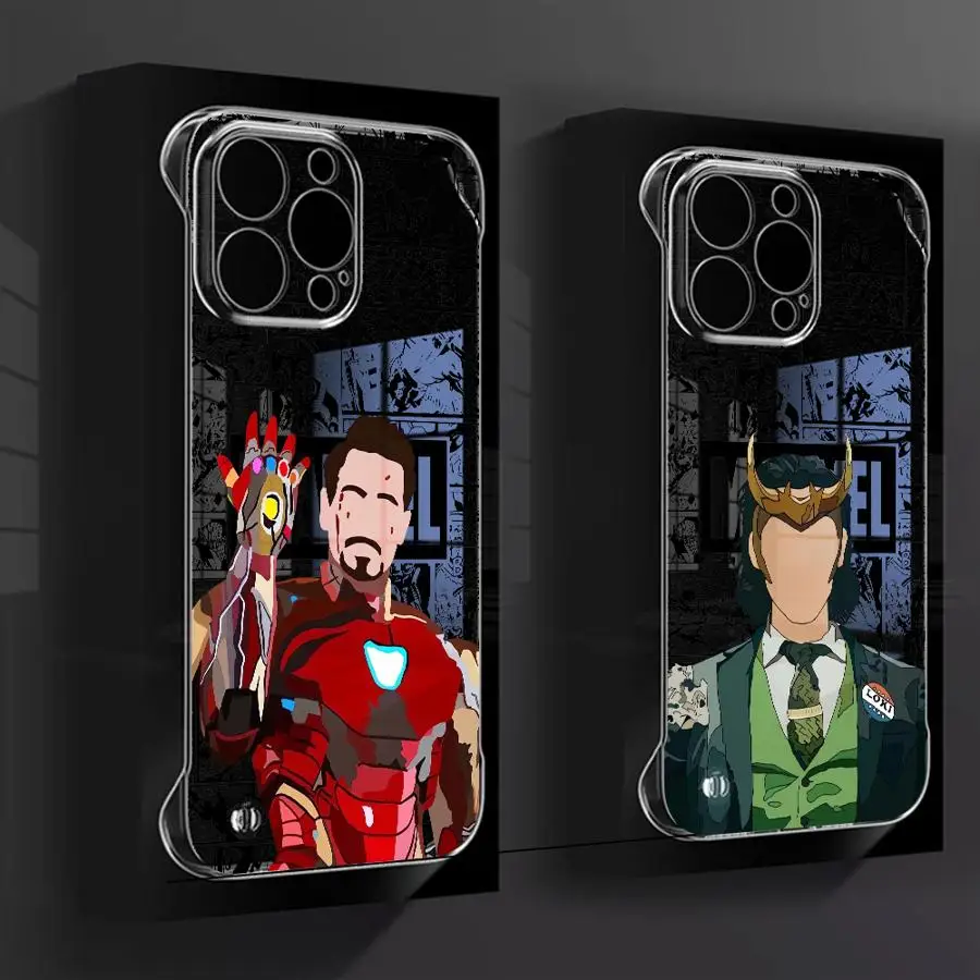 Marvel Iron Man Donnys Loki Case For Apple iPhone 16 15 11 13 14 Pro Max 12 Silicone 16Pro 11Pro Clear Hard Phone Cover