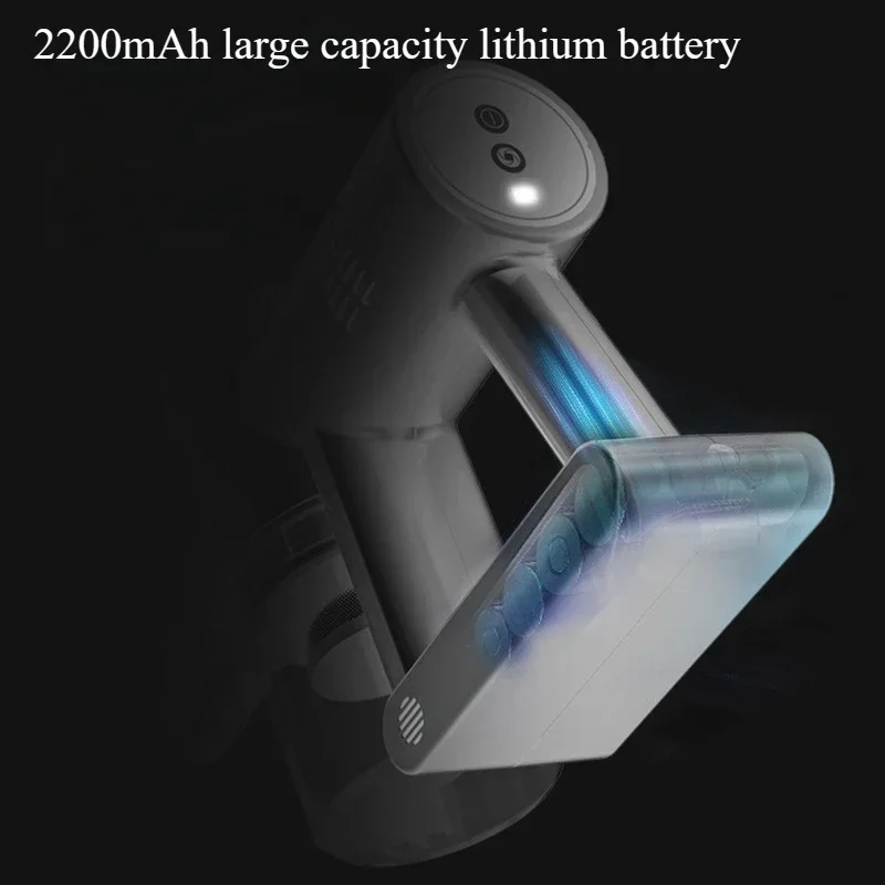 ไร้สายเครื่องดูดฝุ่นแนวตั้งบ้าน LED 30 นาทีรันไทม์ 12kPa ไฟฟ้ากวาดเปียกแห้งแบบพกพาไม้กวาดเครื่องดูดฝุ่น