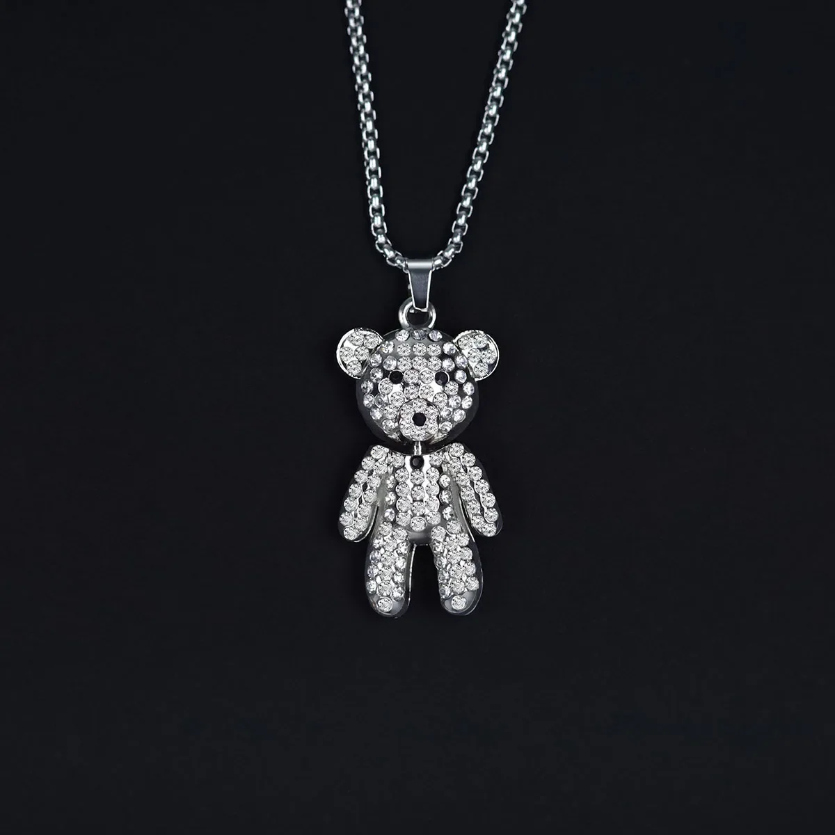 Fashion cute bear necklace exquisite craft jewelry love animal  pendant trendy cartoon  little