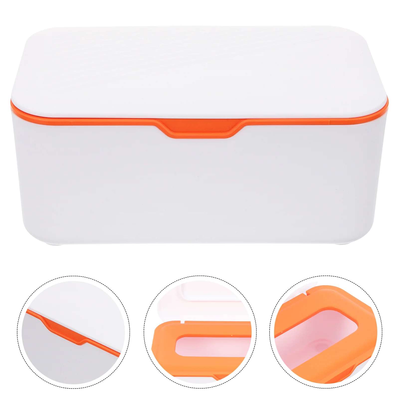 Portable Baby Wipes Dispenser Durable Wet Tissue Case Lightweight Storage Box Easy Pull Reusable for Daily Use