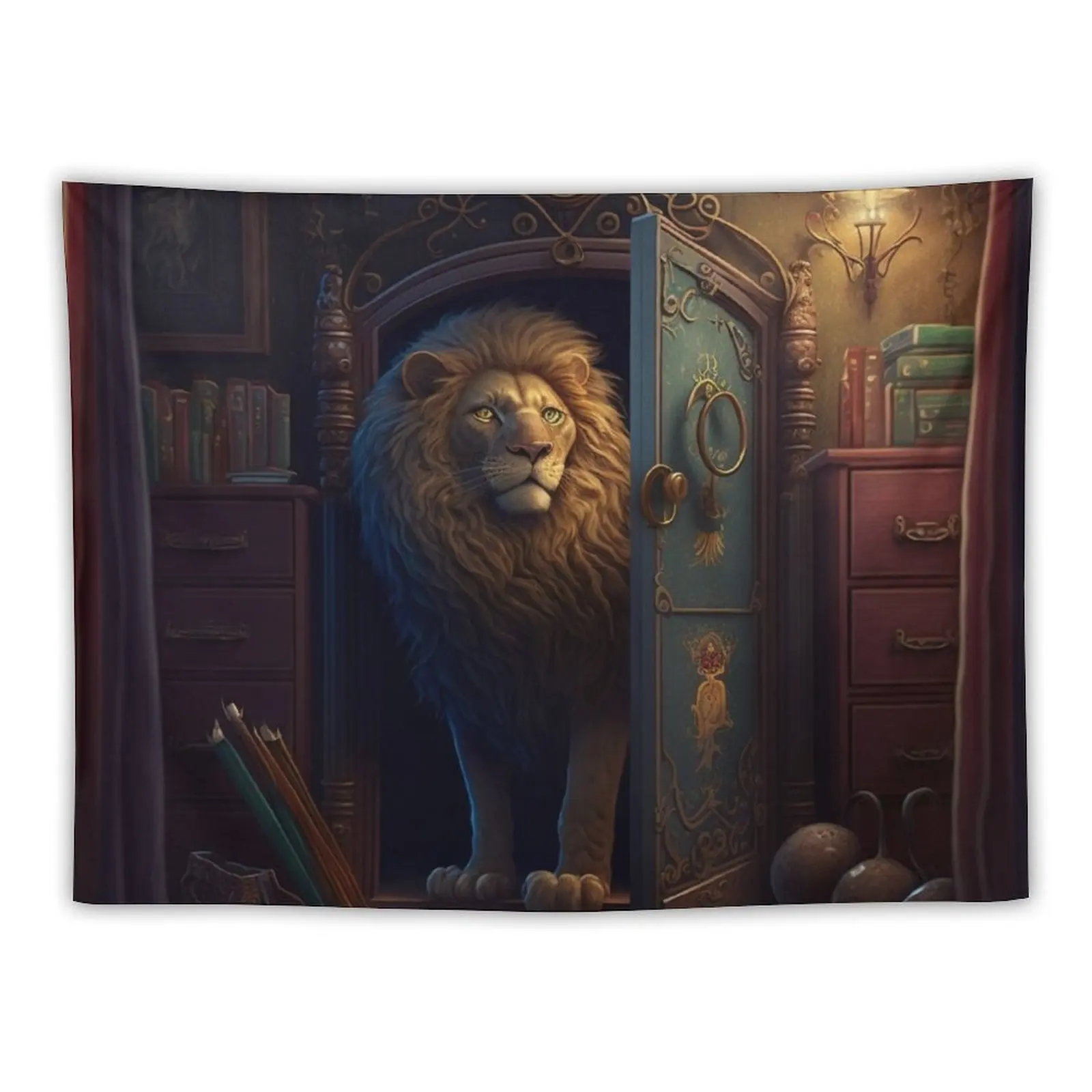 Aslan - The Lion, the Witch and the Wardrobe Tapestry Outdoor Decoration Aesthetics For Room Room Aesthetic Tapestry