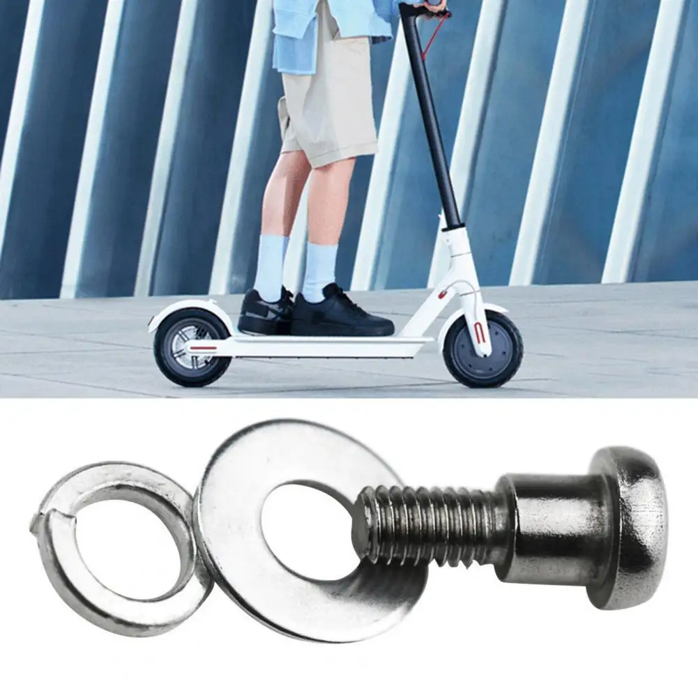 2 Pcs Scooter Rear Wheel Fixed Bolt Screw Metal Fixed Screw Replacement for Xiaomi M365/PRO Electric Scooter Parts Accessories