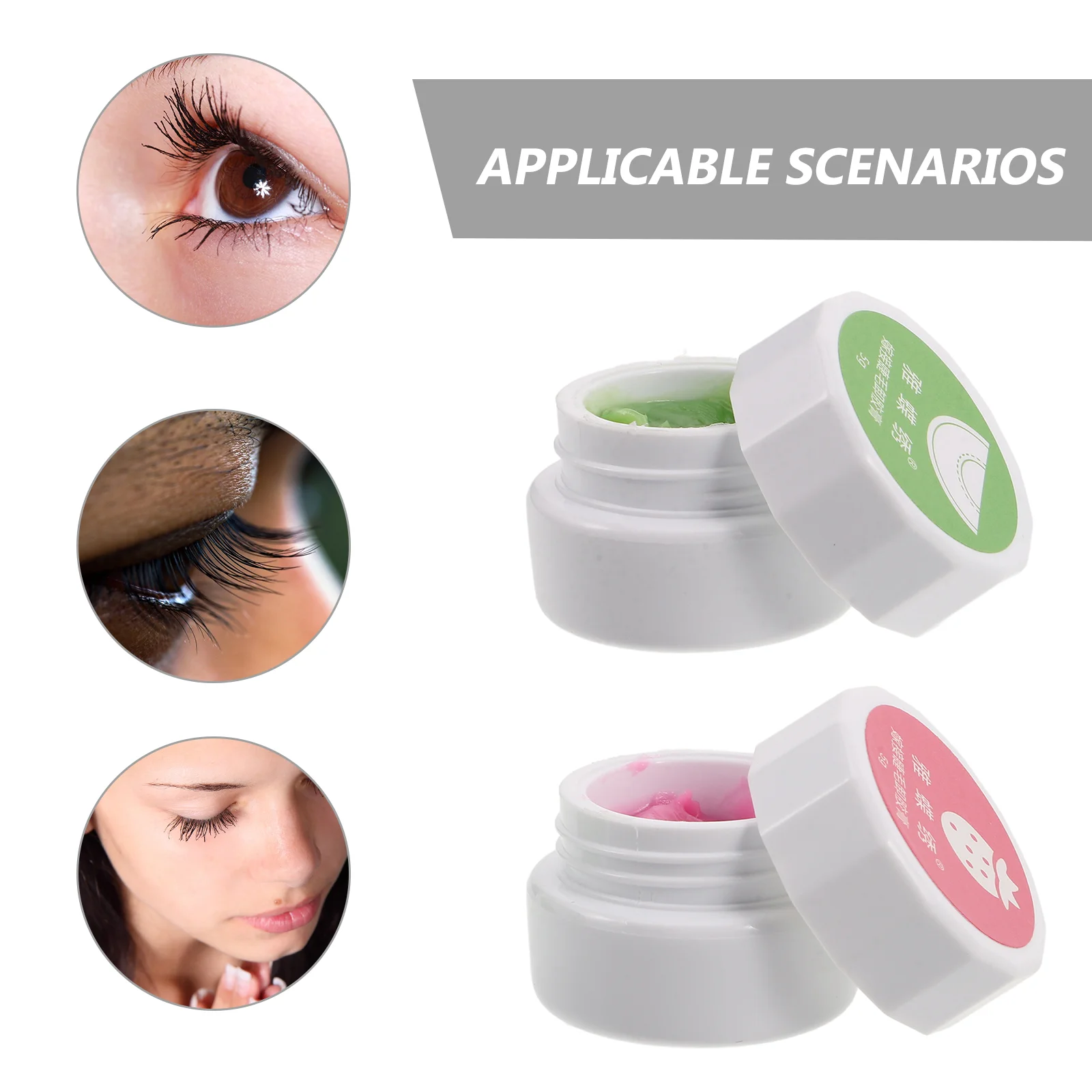 2Pcs False Eyelash Glue Remover Eyelash Remover Cream Eyelash Glue Remover Eyelash Remover For Extensions Lash Glue Remover