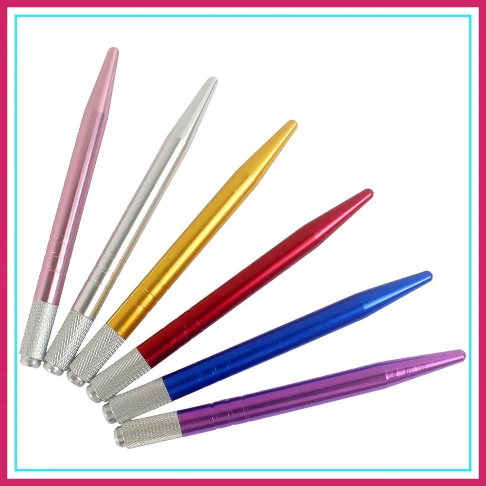 

6PCS Manual Tattoo Microblading Pen for Eyebrow Permanent Makeup Tattoo Supplies