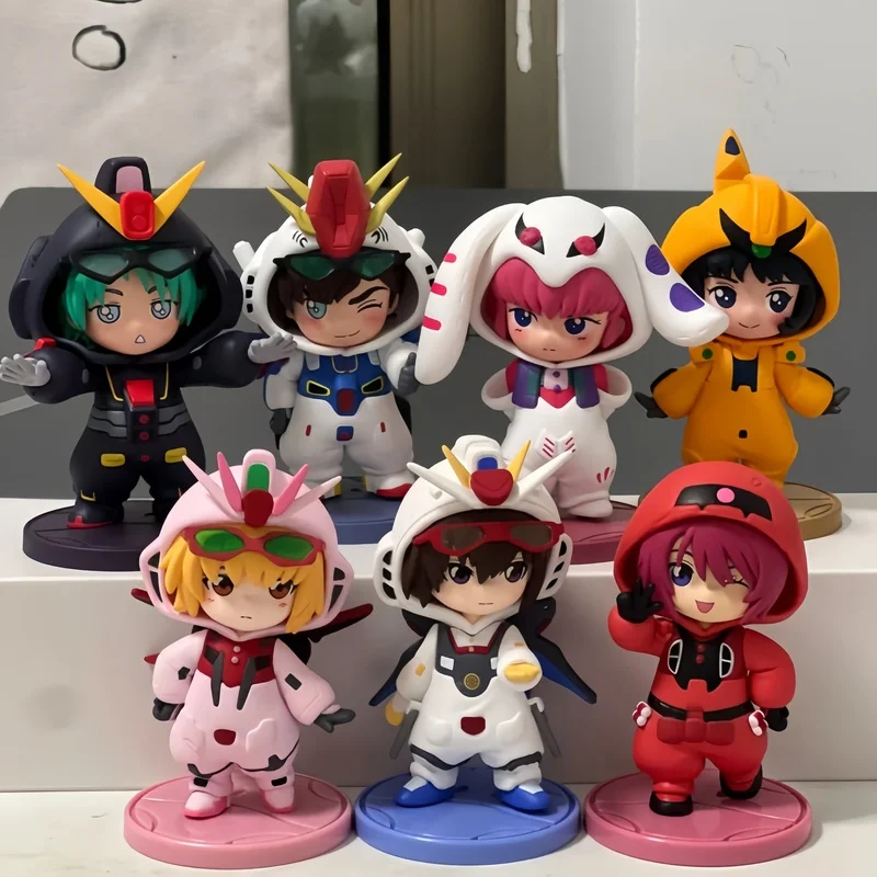 Bandai Original En Stock GUNDAM SEED DESTINY Série Poupée Pyjama Boîte Mystère Figurine Anime Modèle de Collection Décoration de Bureau Jouet Cadeau