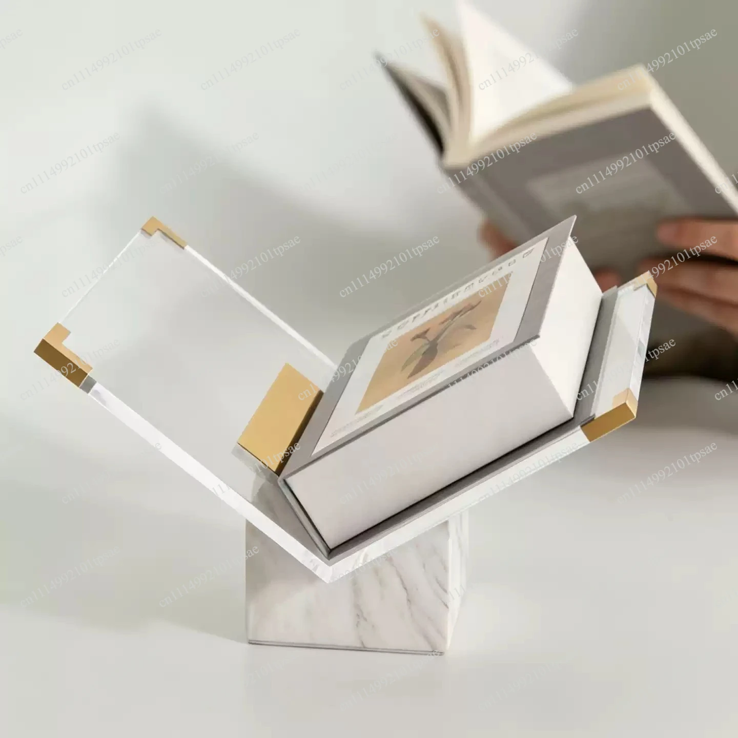 Book Page Display Stand Desktop Promotional Album Stand Model Room X Display Stand Transparent Acrylic Magazine Table