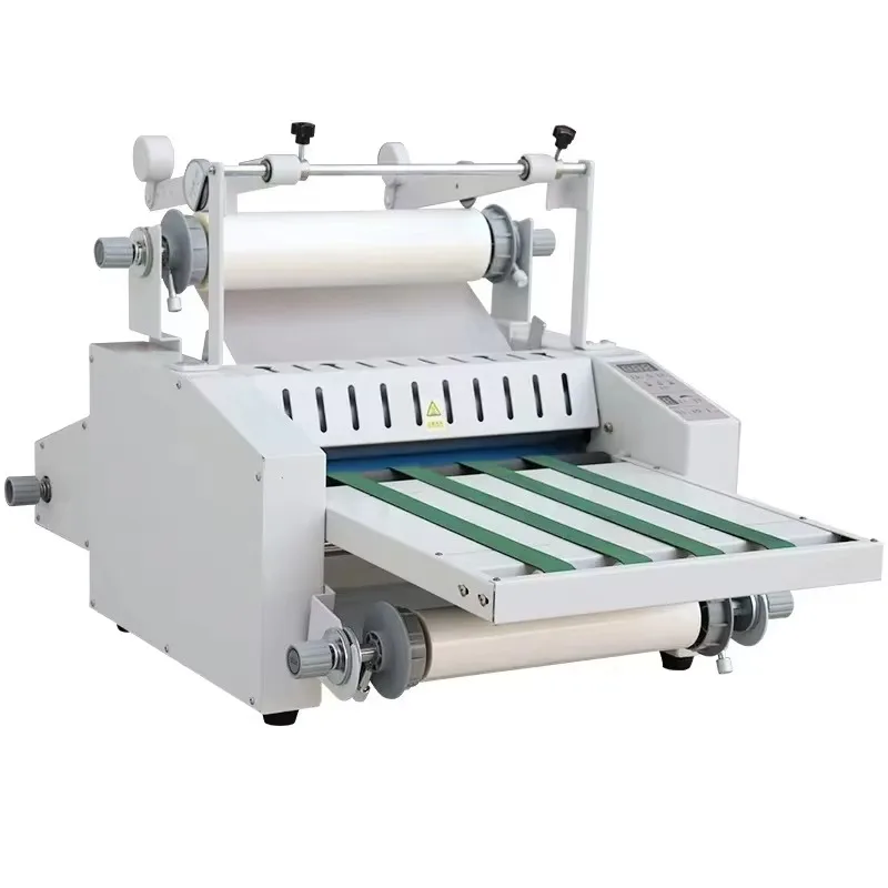 VC370 Thickened Large Steel Rod Automatic Paper Collection and Film Laminating Machine Anti-curling and Laminating Machine