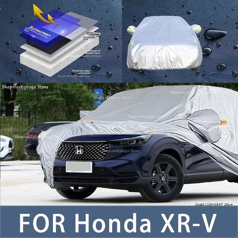 

For HONDA XR-V Outdoor Protection Full Car Covers Snow Cover Sunshade Waterproof Dustproof Exterior Car accessories