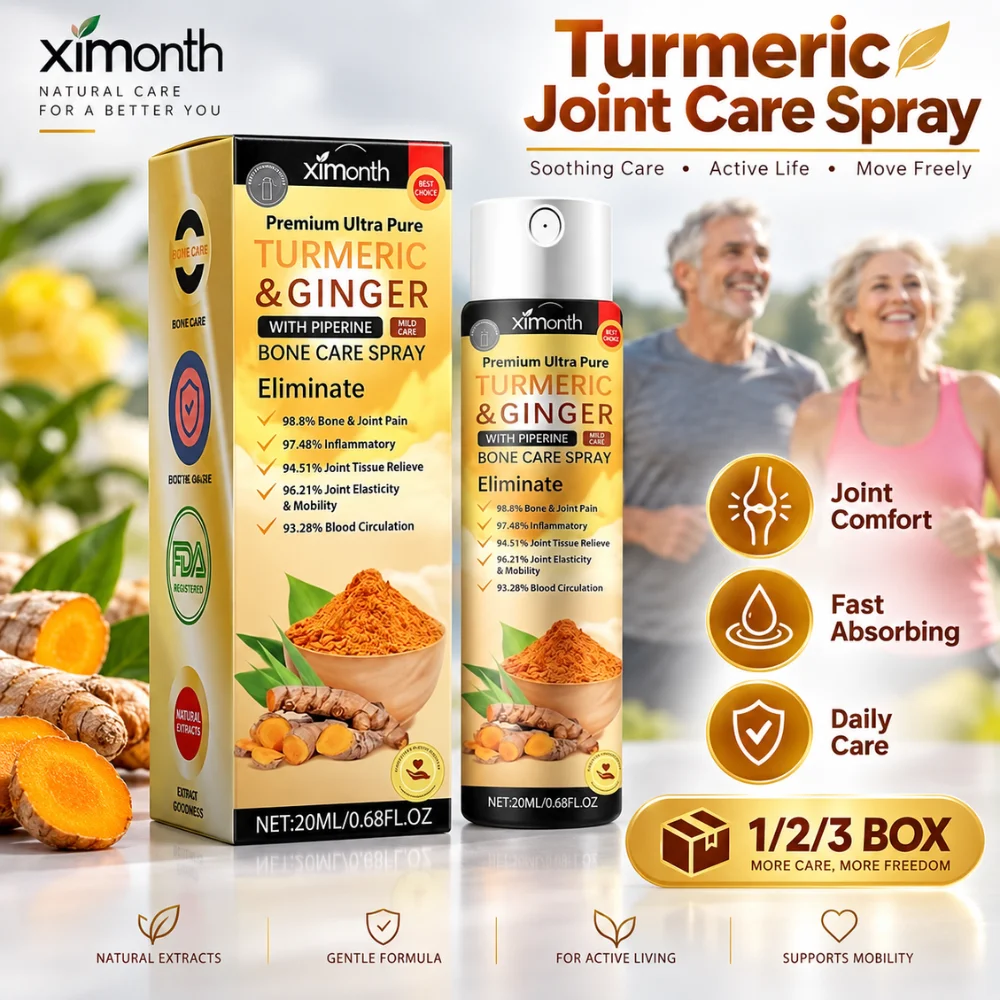 Turmeric Joint Care Spray 20ml Natural Ginger Root Extract Body Massage Mist Soothing Fast Absorbing Joint Muscle Care Spray
