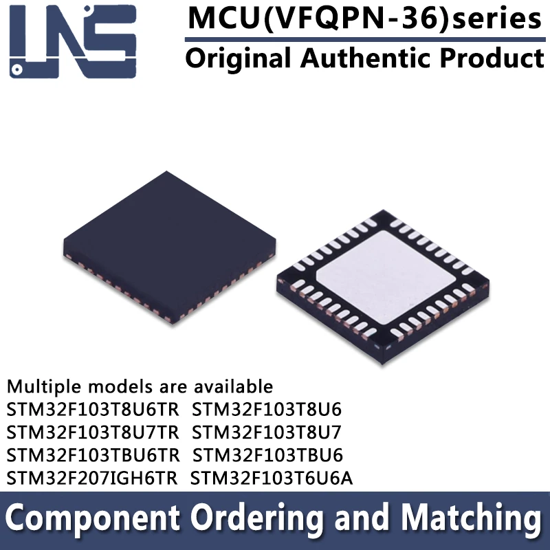 1 pièce STM32F103T8U6 STM32F103T8U7 STM32F103TBU6 STM32F103T6UsnapSTM32F103T8U6TR STM32F103T8U7TR STM32F103TBU6TR VFQPN-36 MCU