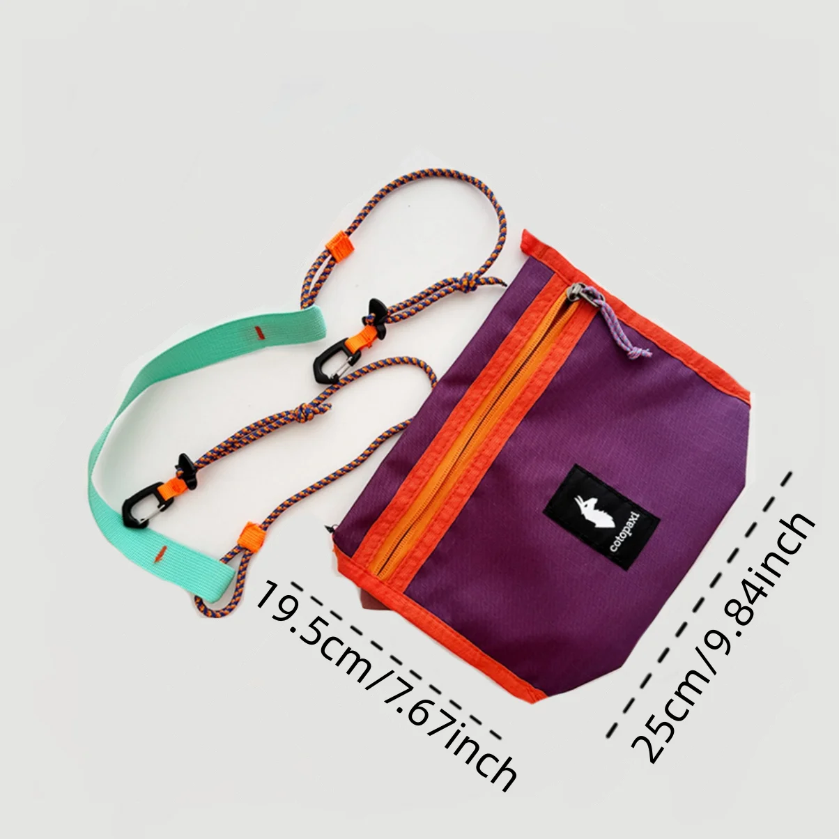 Color Block Lightweight Crossbody Storage Bag for Daily Commuting Outdoor Hiking Short Trips And Walking to Store Items