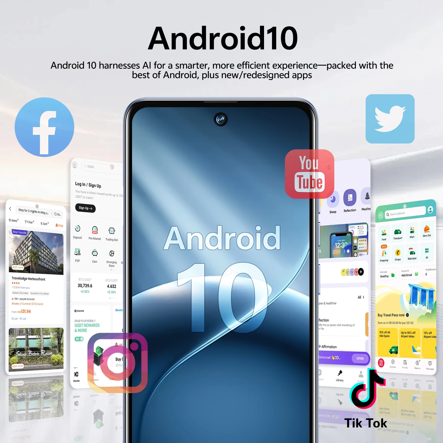 IVMI 17 PRO Max Google Play Store mobile phone 6.85 inch Android dual card dual standby 3GB memory 16GB ROM Face ID 4G network s