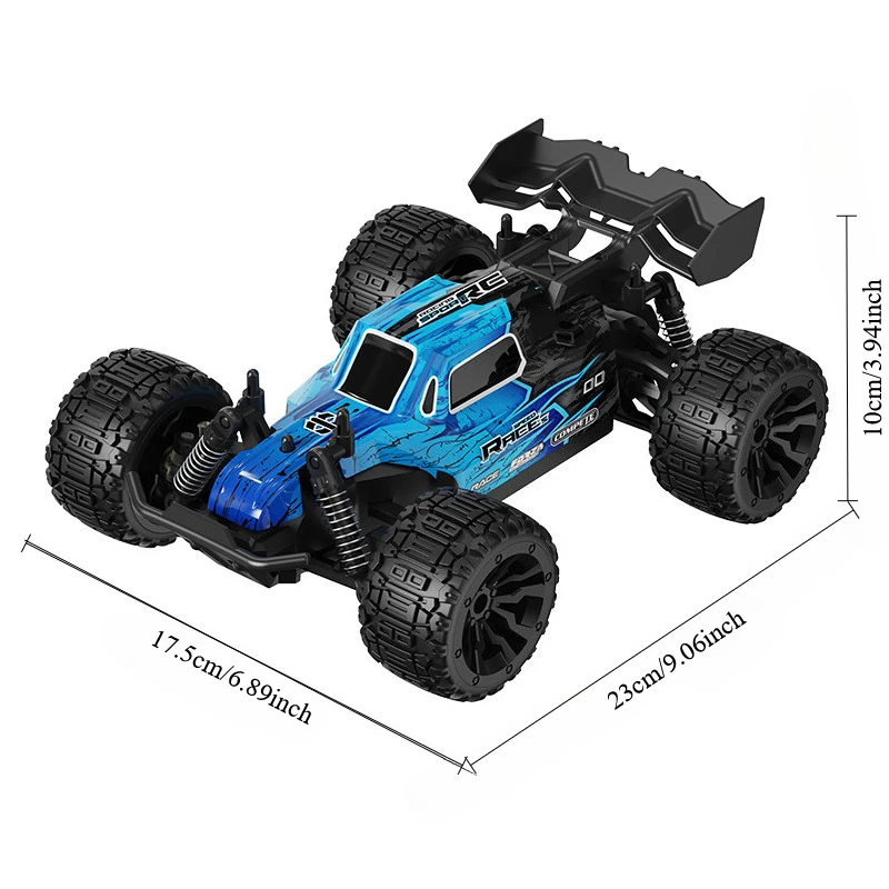 C25 RC Off Road Vehicle 2.4GHz Full Proportional Control LED Lights Independent Suspension PVC Anti-Collision Shell Terrain Toy