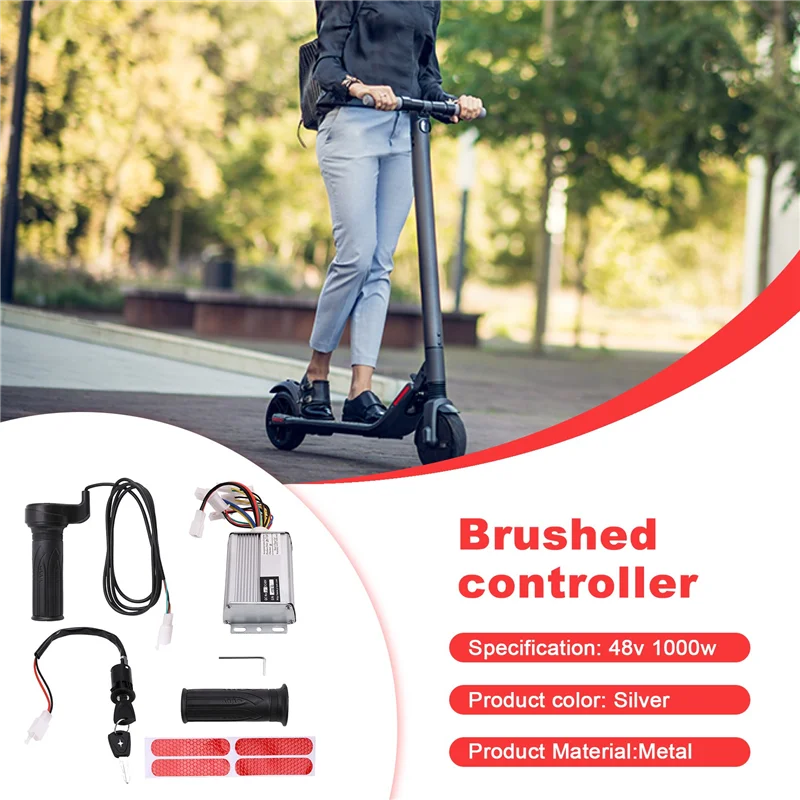 

AB41-1000W контроллер щетки для электрического скутера + дроссельная заслонка + ускоритель + комплект замка для электрического велосипеда/электрического скутера