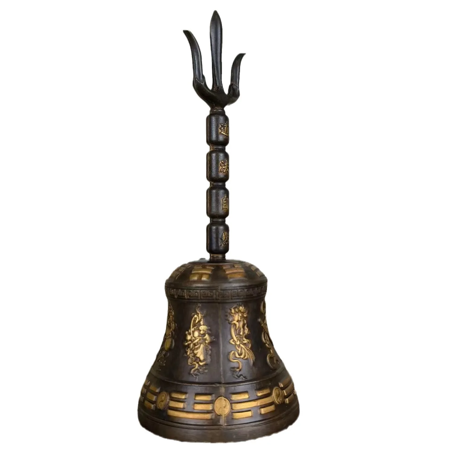 Gilded Copper Hand Rolled Copper Bell Home Decoration Ornaments