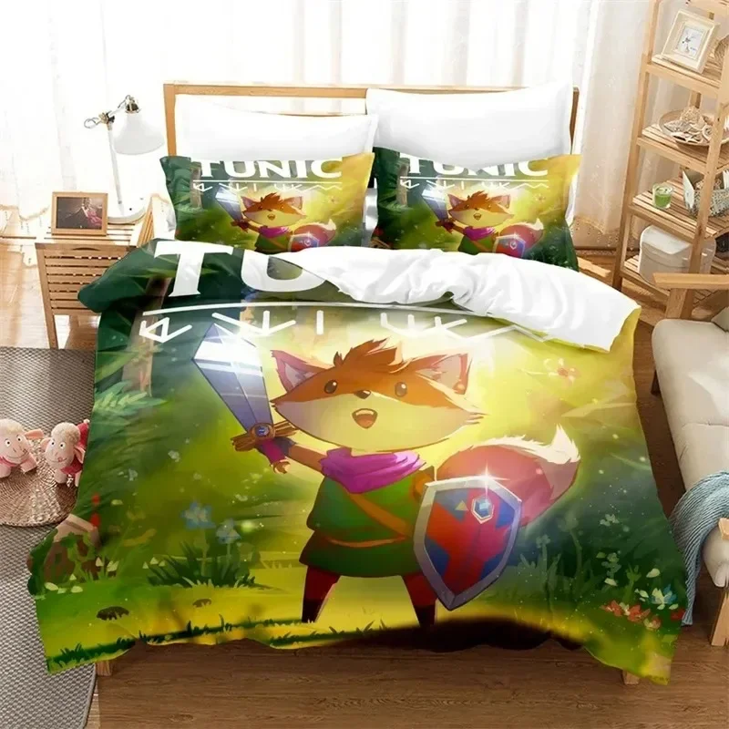 

Anime Game Tunic Bedding Set,Duvet Cover Comforter Bed Set Quilt Cover Pillowcase,King Queen Twin Size Boys Girls Adultse