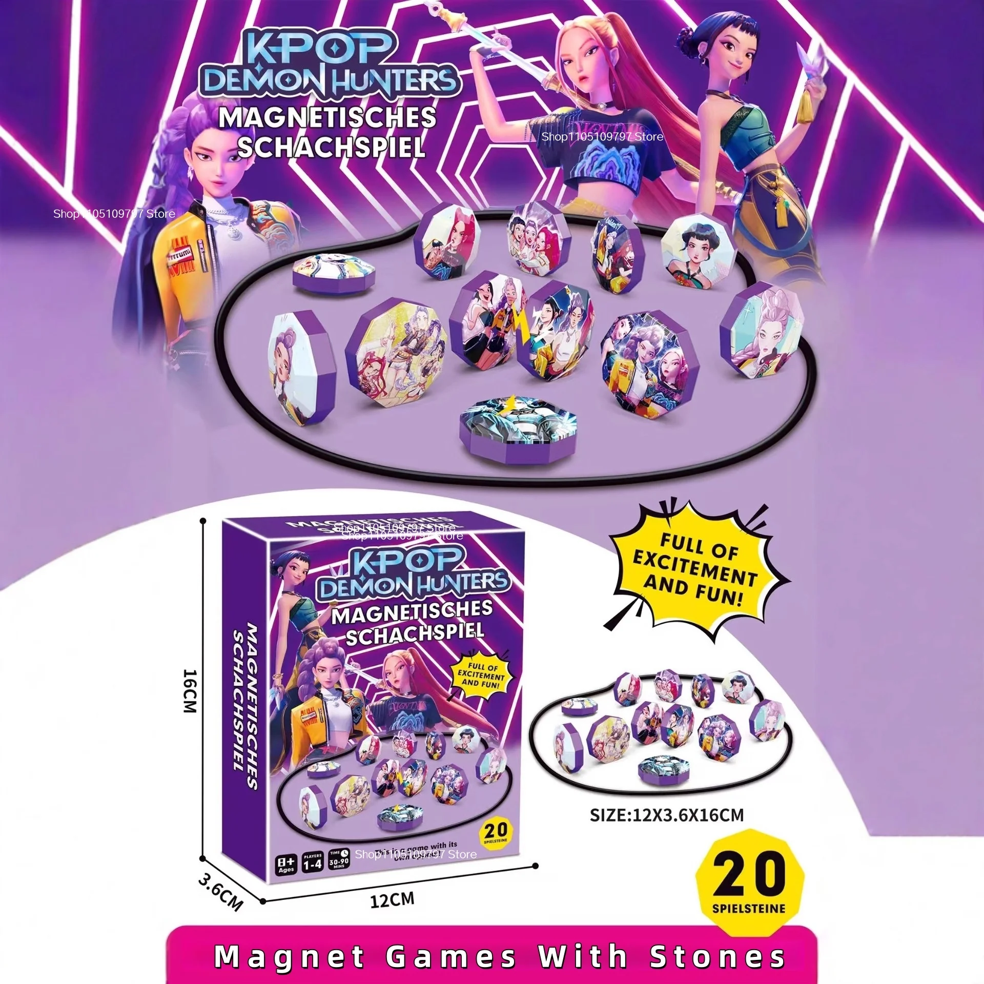 Kpop شيطان الصيادين ألعاب الطاولة اللعب شخصيات كرتونية المغناطيسي الشطرنج الكبار متعة الأسرة احتفالية لعبة الطاولة هدايا السنة الجديدة للأطفال