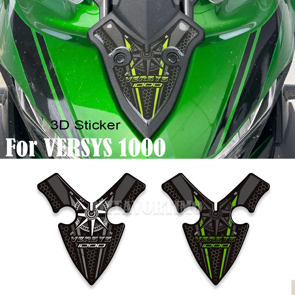 Para Kawasaki VERSYS-X 250 VERSYS 300-X 400 650 1000 Tanque Pad Adesivos Tronco Casos Bagagem Gás Óleo Combustível Kit Joelho Protetor Decalque