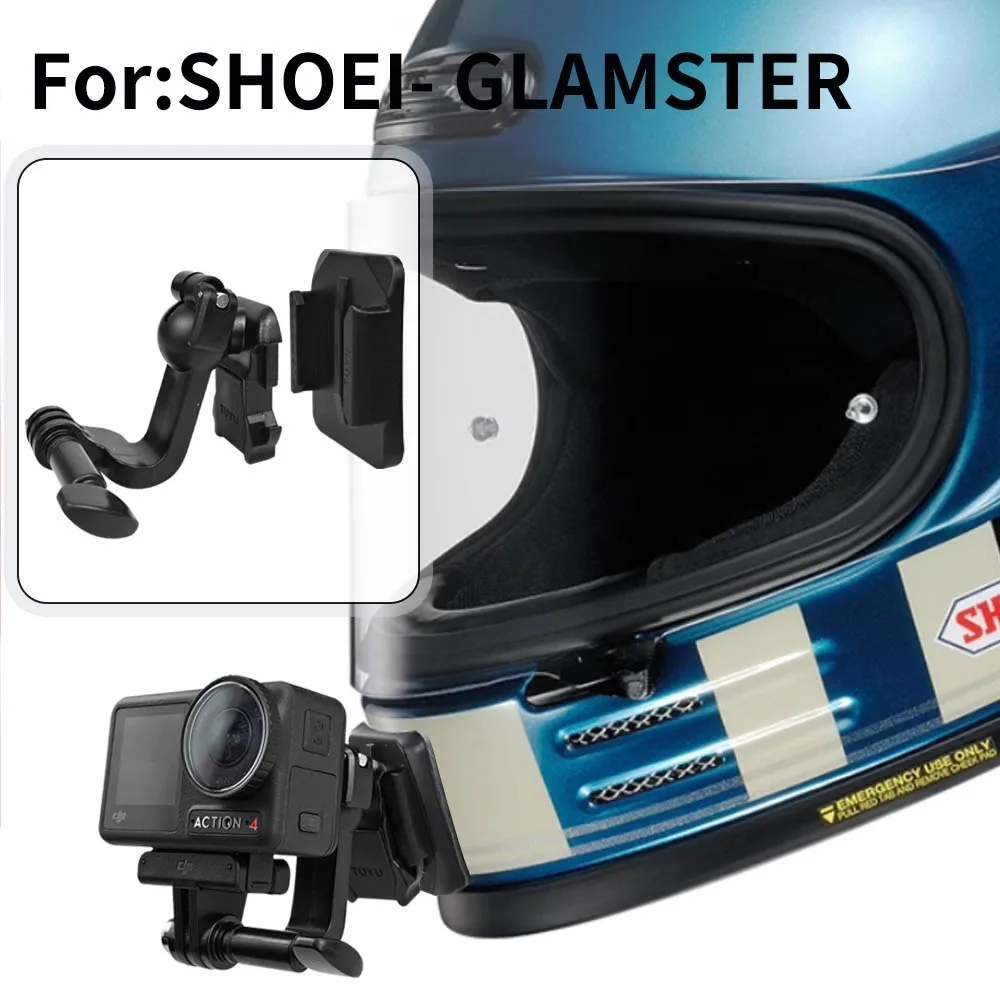 For SHOEI AGV ARAI HJC KLIM X-lite Premium Customized Motorcycle Helmet Aluminium Chin Mount for GoPro 12 insta360 DJI Yi Camera