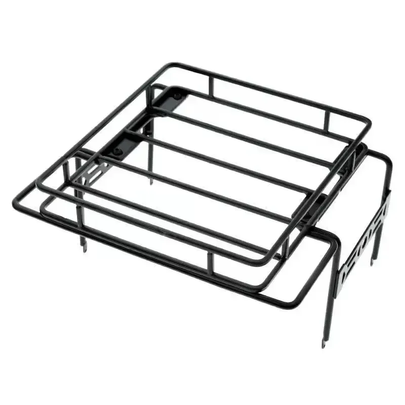 Metal Roof Rack Roll Cage Luggage Carrier Tray for 1/10 RC Crawler Car Axial SCX10 SCX10 II 90046 SCX10 III Upgrade Part