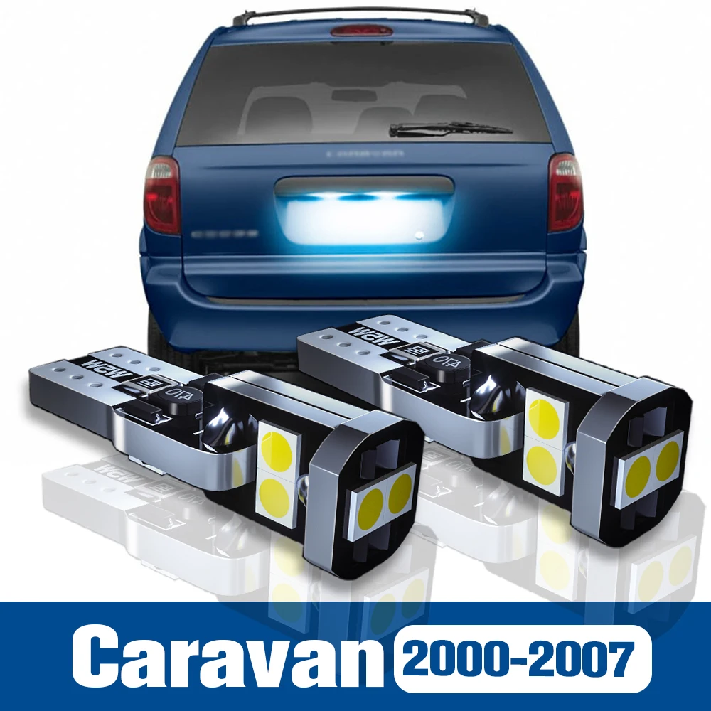 

2pcs LED License Plate Light Lamp Accessories Canbus For Dodge Caravan 2000 2001 2002 2003 2004 2005 2006 2007