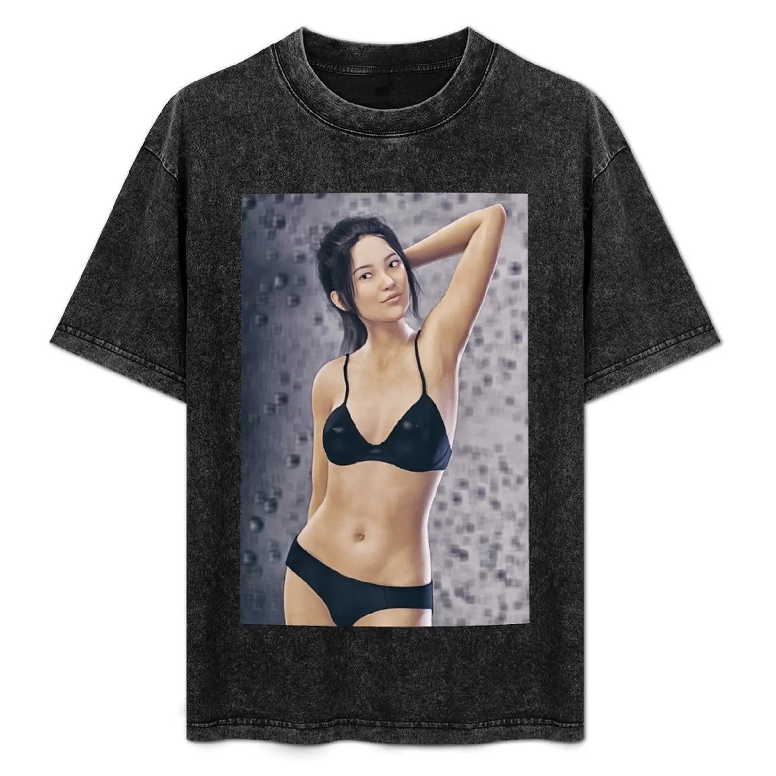 

Japanese bikini girl T-Shirt Art Pattern Printed Casual Top