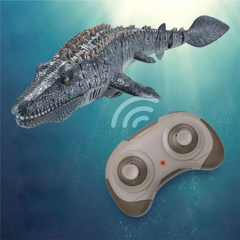 

Радиоуправляемая лодка Mosasaurus 2,4G с дистанционным управлением, высокоскоростная Акула, спрей, вода, электронное животное, плавание в воде, USB зарядка