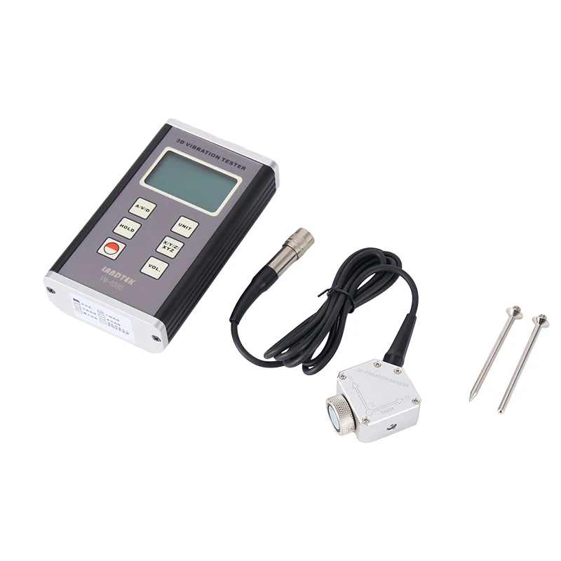 3D Vibration Meter VM-6380 Digital Vibration Meter 10 Hz ~ 1K Hz Acceleration, Velocity, Displacement Mechanical Vibration Meter