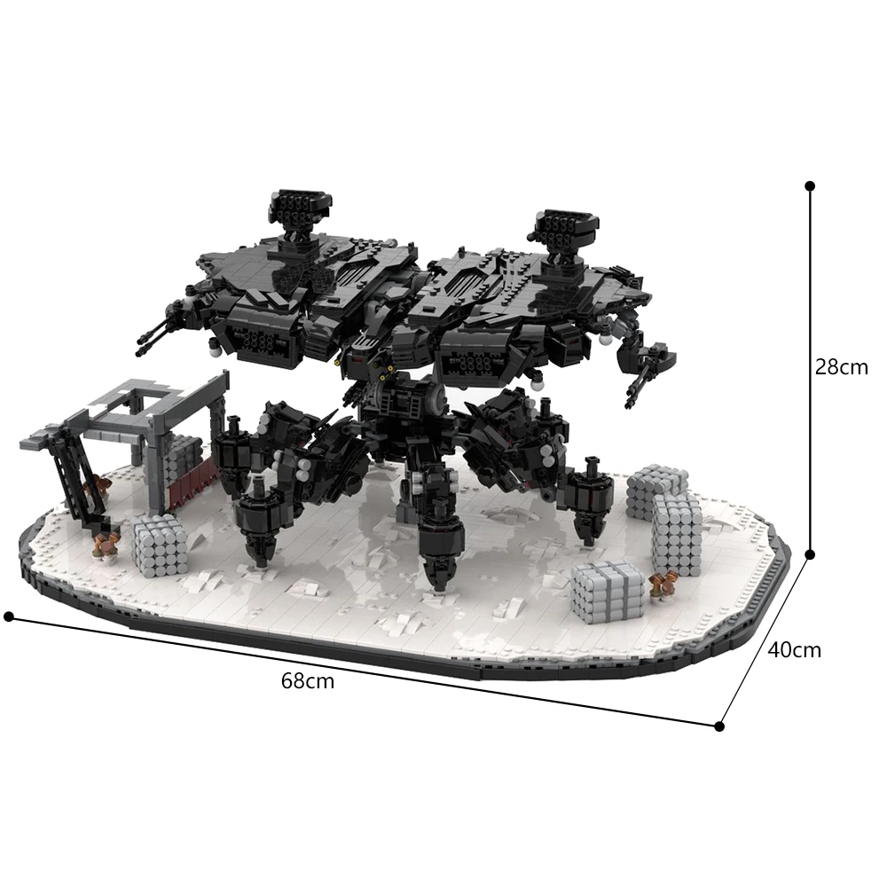 MOCเกมHorizon Mech Deathbringerรุ่นBuilding Blocks Forbiddens Wests TideripperอิฐCorruptor Stalkerเครื่องของเล่นของขวัญ