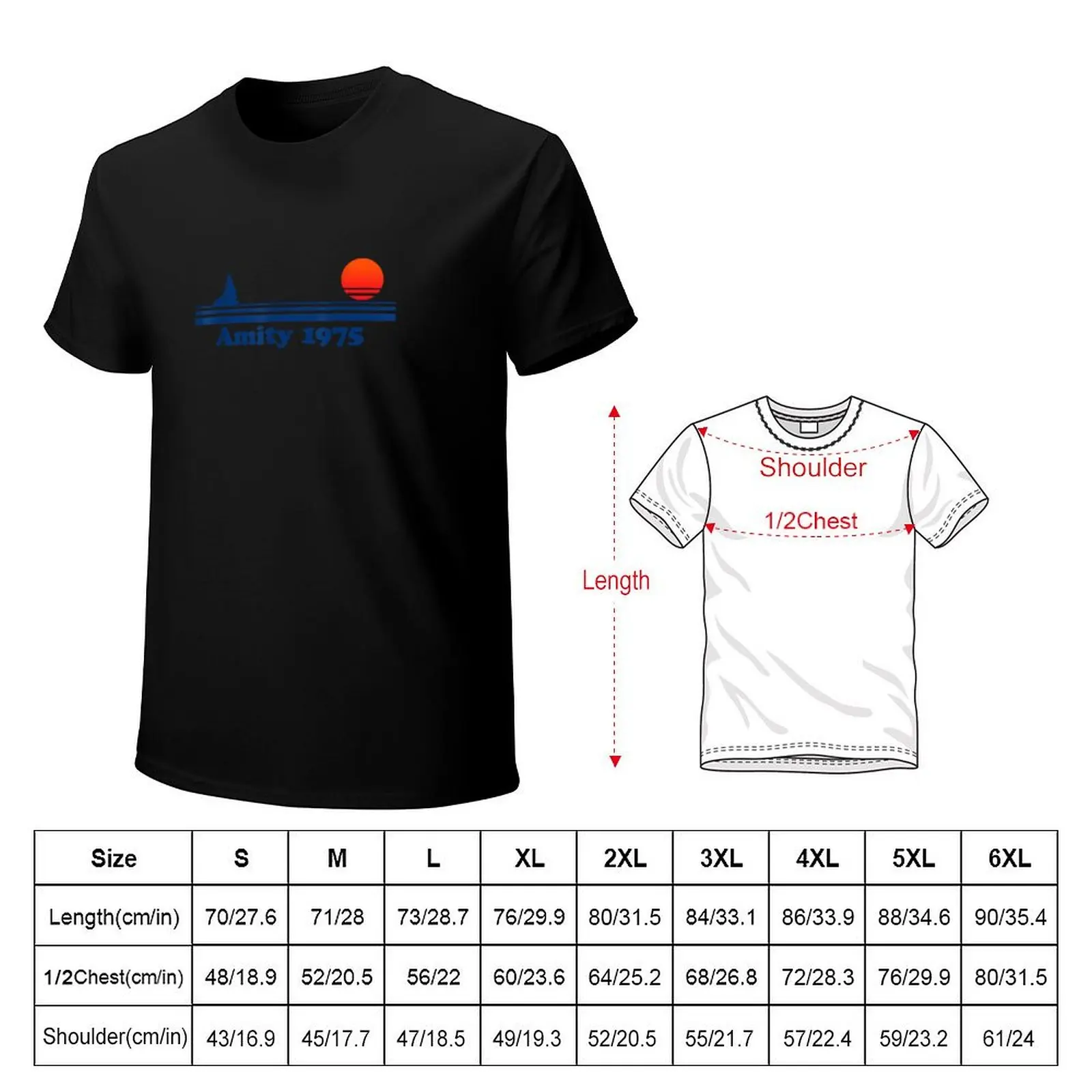 Funny Amity Island Bait and Tackle Retro Fishing T-Shirt Comfortable Daily Wear Tee