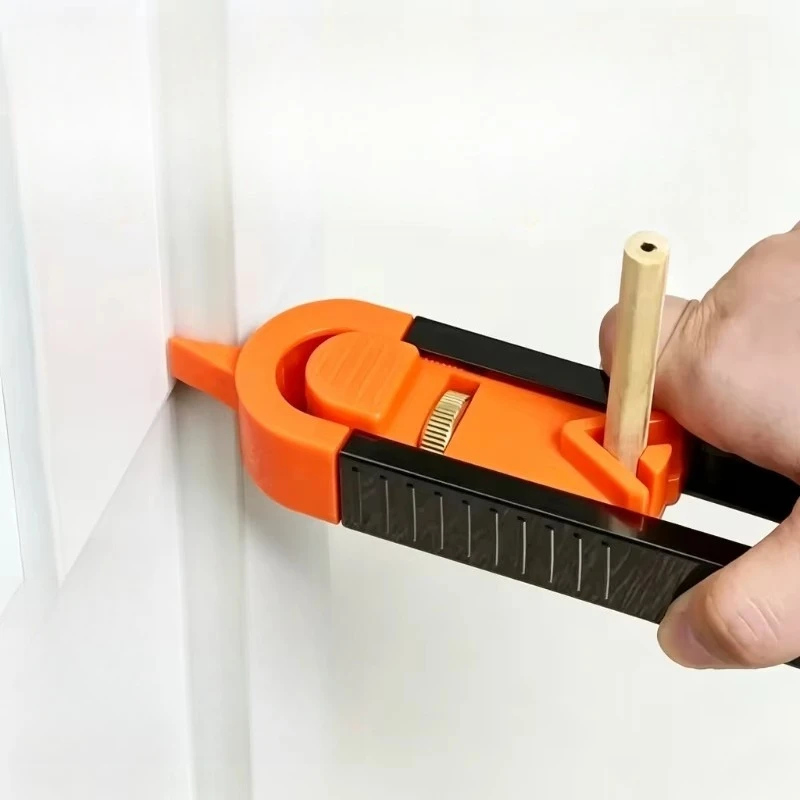 Adjustable Locking Contour Gauge Profile Scribing Ruler Irregular Shape Duplicator Woodworking Measuring Tool for DIY Carpentry