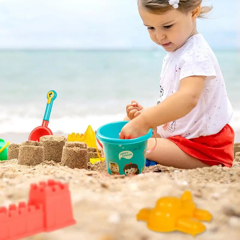 Beach Sand Toys Set Beach Bucket Toys For Kid Beach Bucket Set Storage Sand Digging Tool Bucket Gift Children's Sand Toys Sand