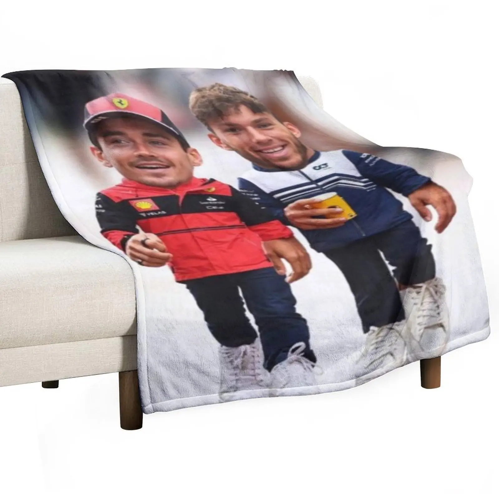 

Pierre Gasly with Lercrec Throw Blanket Warm Vintage Luxury Designer Blankets