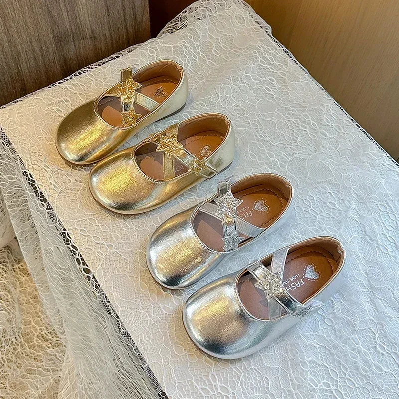 

Children's Simple Leather Shoes Student Dance Performance Shoes Kids' Princess Party Dress Shoes Fashionable Soft Trendy Student