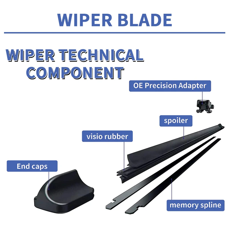 Wiper Blades For Honda CR-V CR V CRV 5th Gen RW Silicone 2017 – 2022 Front Rear Windshield Windscreen Window Accessories Refill