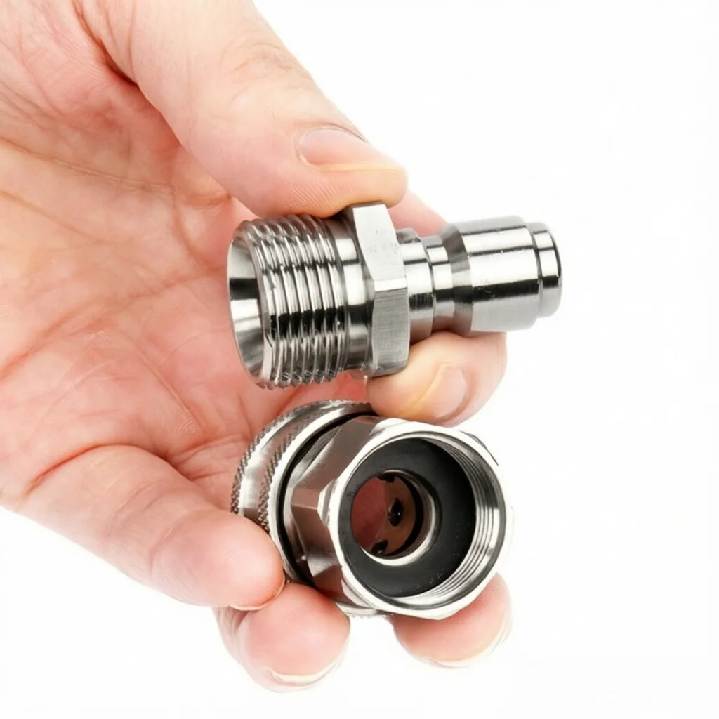Car Wash Gun Hose Quick Connect 3/8" Fast Release Adaptors High Pressure 4500 PSI With M22 14MM/15MM image 3