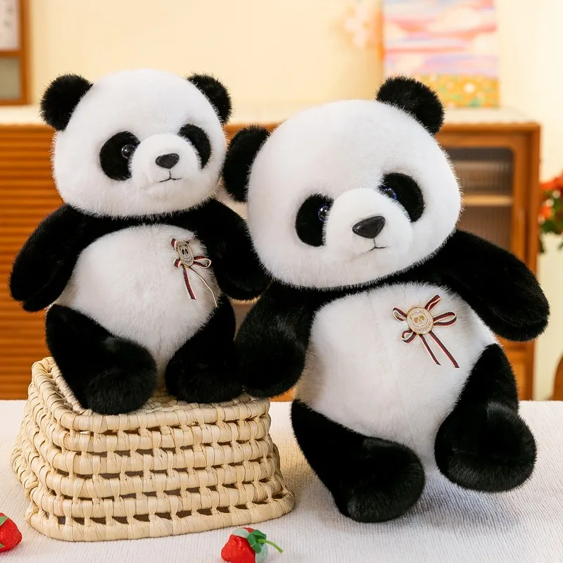 Urocza pluszowa panda, zabawka mama i dziecko Huahua, wypchana lalka, słodki prezent dla dzieci na urodziny, święta, pluszak zwierzątko.