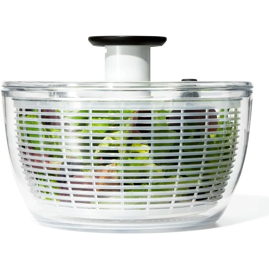 

6.22 Quart Capacity Salad Spinner with Strainer for Efficient Lettuce Fruit and Vegetable Cleaning Ideal Kitchen Solution for Q