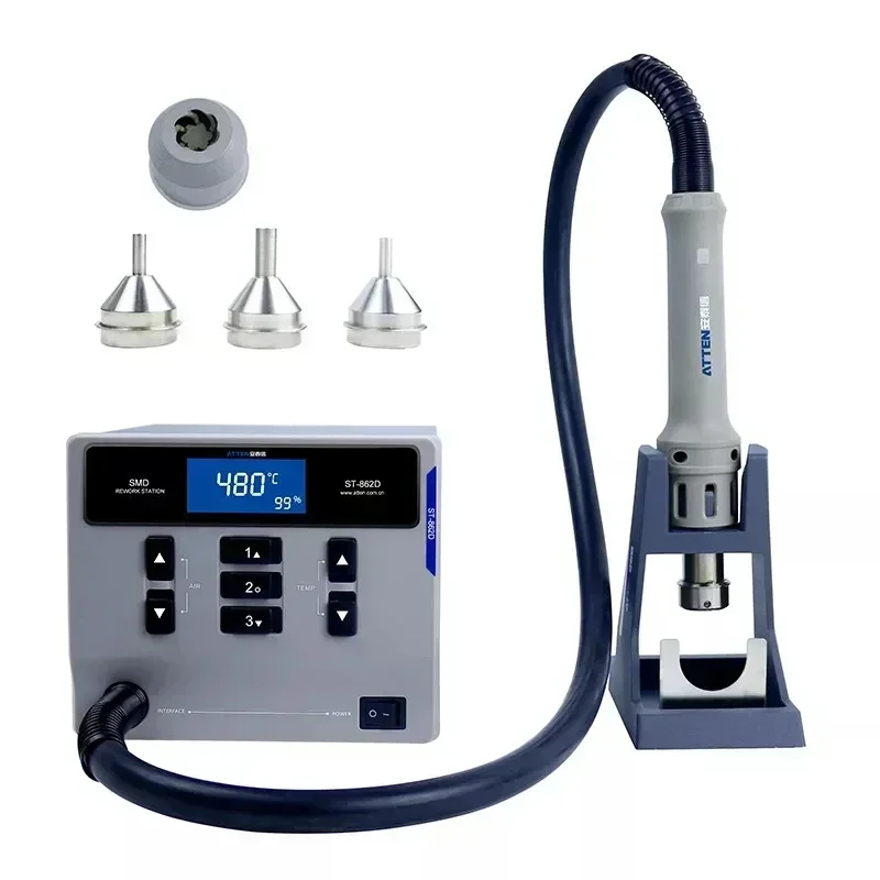 New in stock ATTEN MS-500 3 in 1 Hot Air  Welding Station Kit Regulated DC Power Supply ST-862D ST-9150 APS22-5A BGA SMD SMT PCB