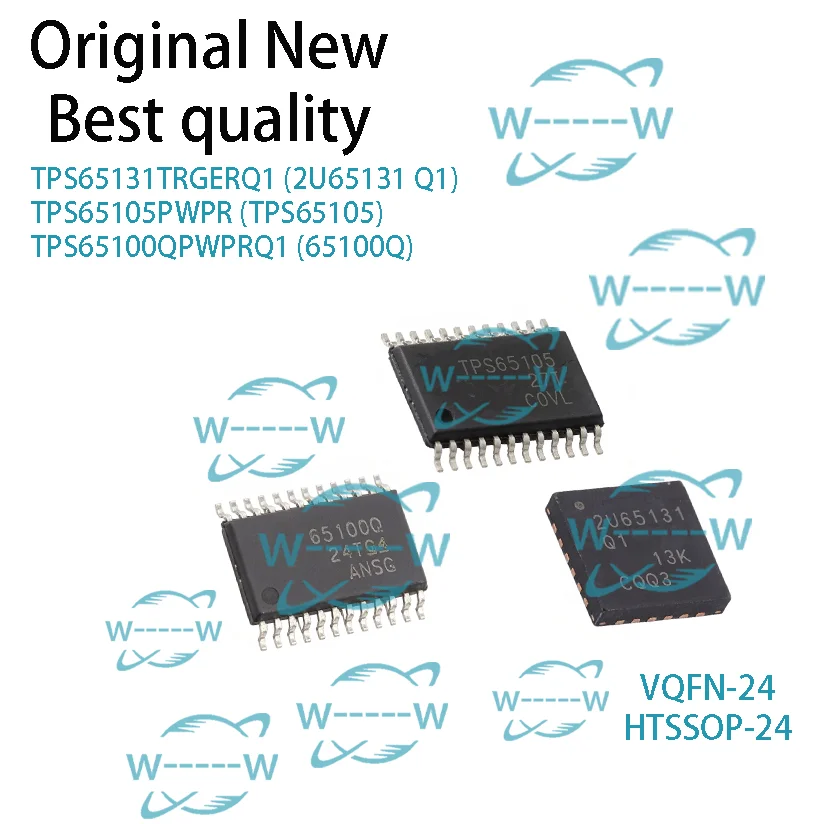 (2-30 PCS) TPS65131TRGERQ1 2U65131 Q1 TPS65105PWPR TPS65105 TPS65100QPWPRQ1 65100Q TPS65131T TPS65100Q IC CHIP