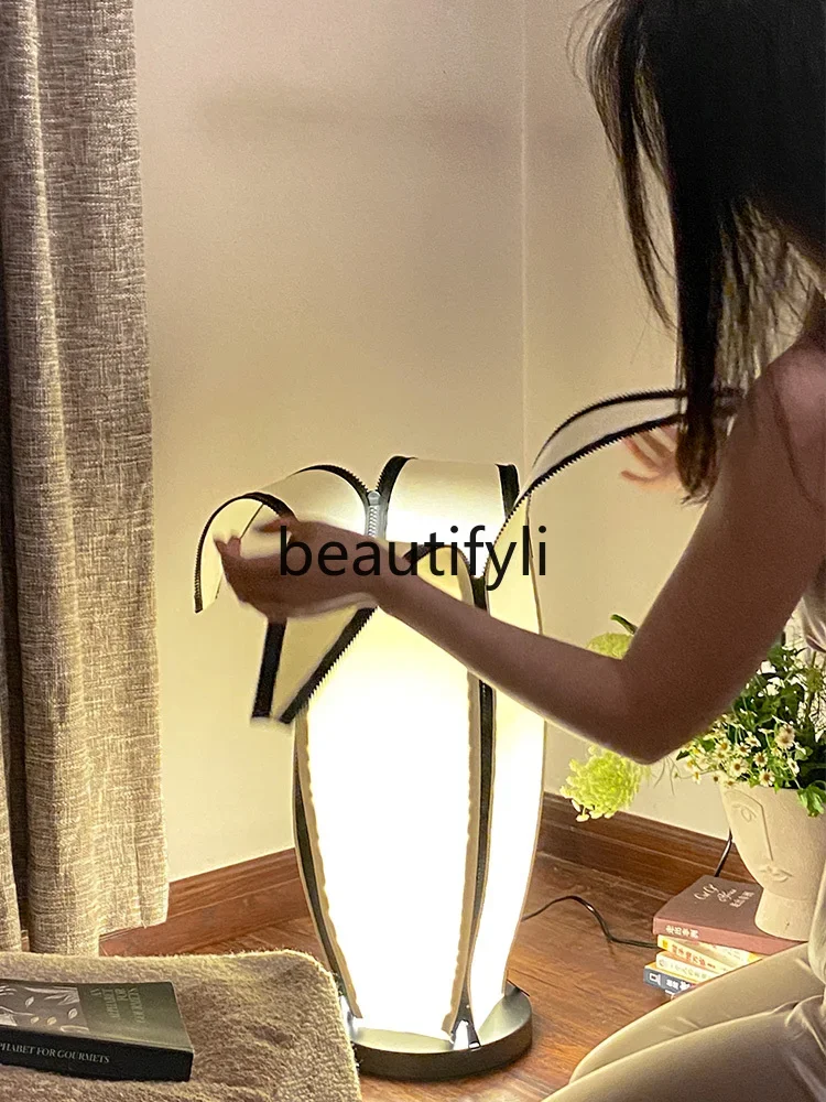 Medieval banana lamp black and white living room floor lamp bedroom ambient lamp