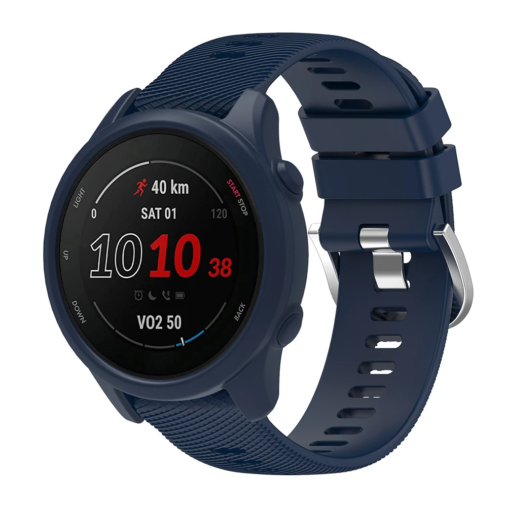 Silikonarmband + Schutzhülle für Garmin Forerunner 255 265, Ersatz-Uhrenarmband – Detail 19