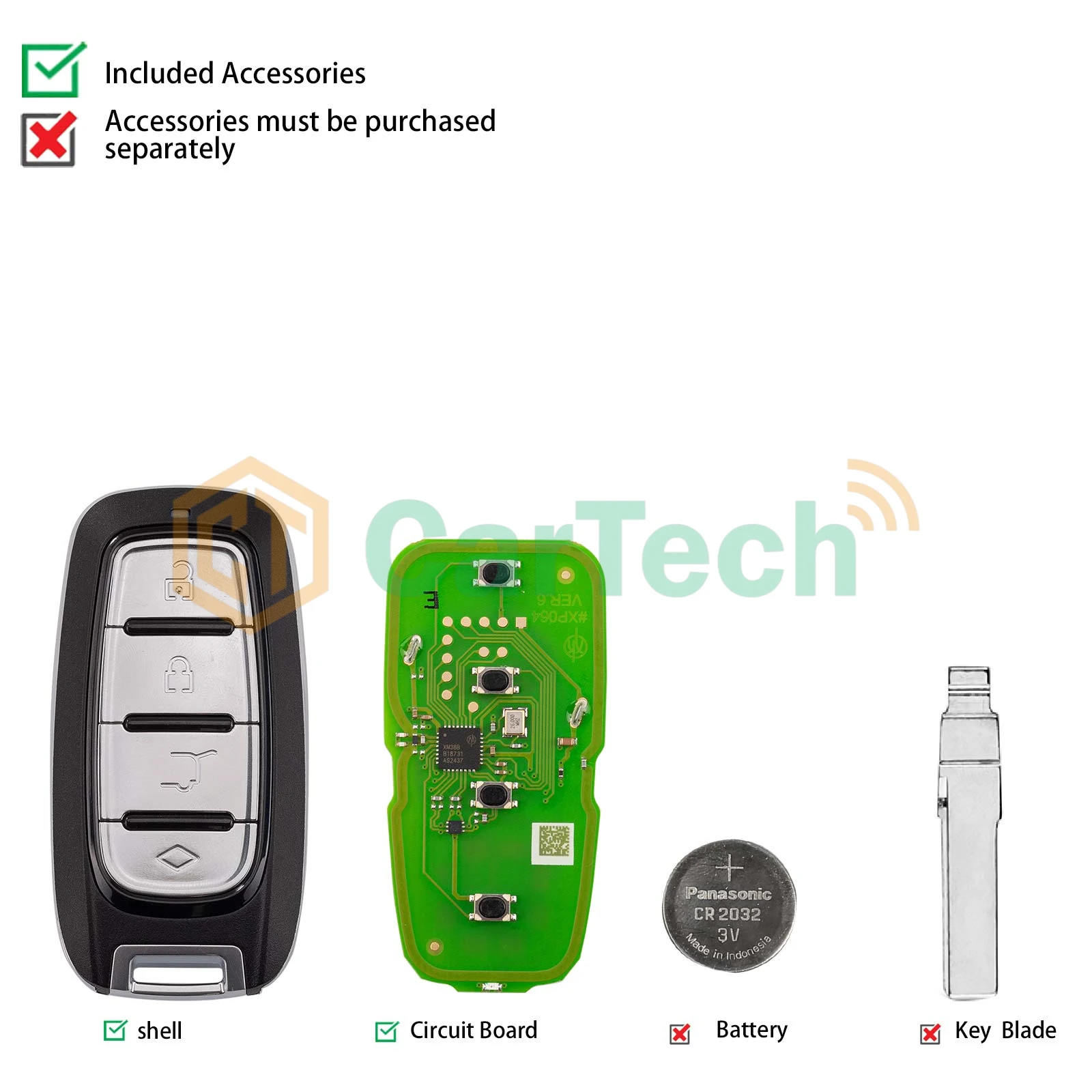 1 PCS Xhorse XM38 Universal Smart Key XSCH01EN For Chrysler Style