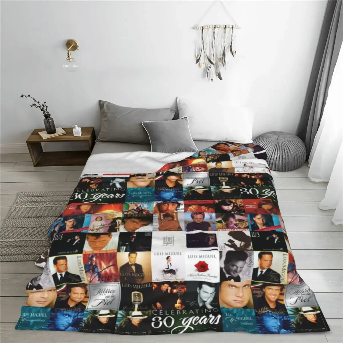 Luis Miguel Blanket Fleece Printed Mexico El Sol De Relax Ultra-Soft Throw Blankets for Bed Car Quilt