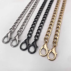 Cadena de 20-120cm para correa de bolso, cadena de monedero artesanal, cinturón de bolso de oro y plata, accesorios de bolso, encanto de cadena