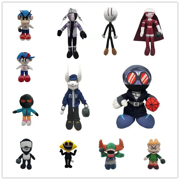 

Friday Night Funkin плюшевые мягкие игрушки милые аниме жуткий месяц мини-насос FNF Sarvente Ruvyzvat Garcello мягкие куклы подарок