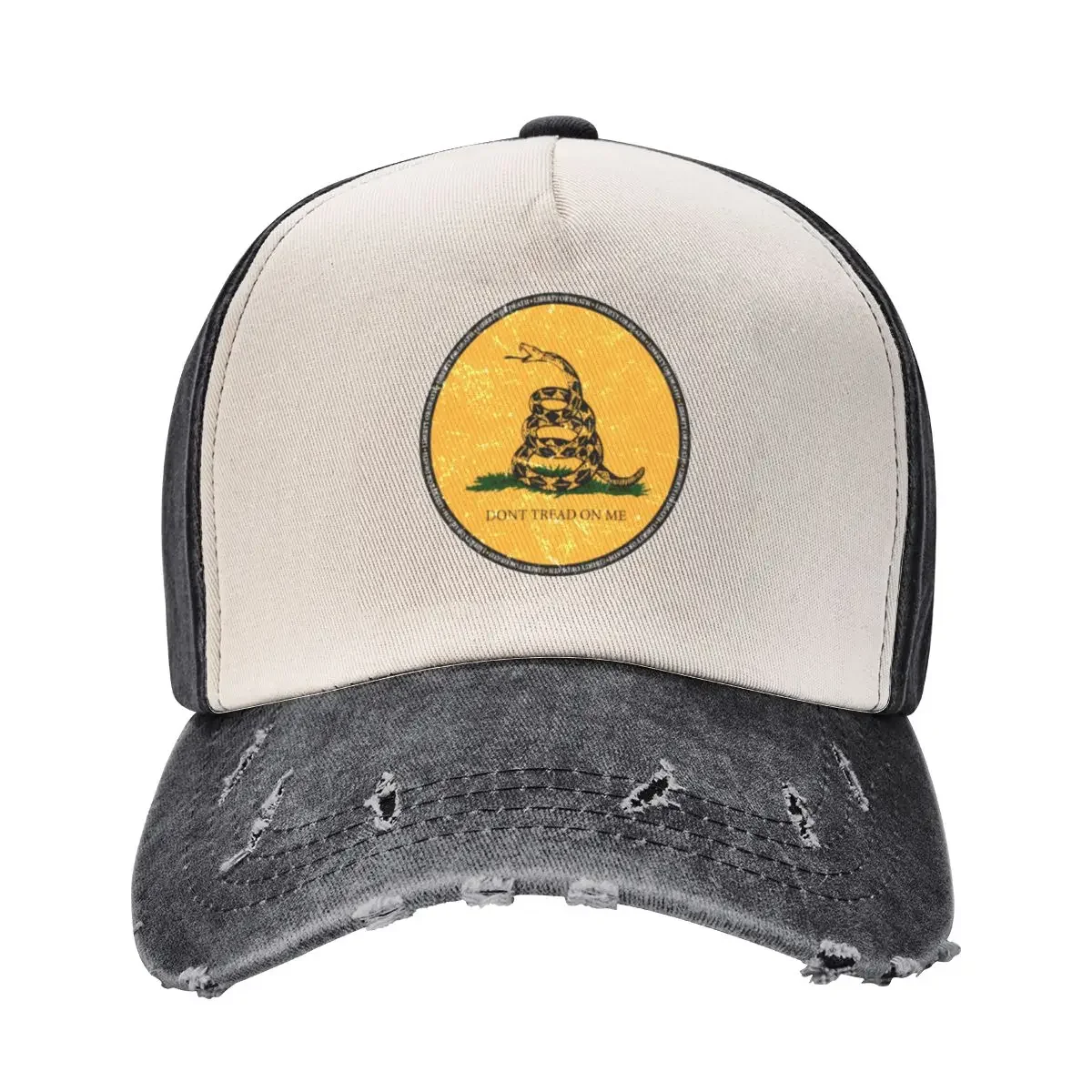 

Gadsden Flag Snake Dont Tread On Me USA Baseball Cap Luxury man cap derby hat Horse Hat Boy Women's